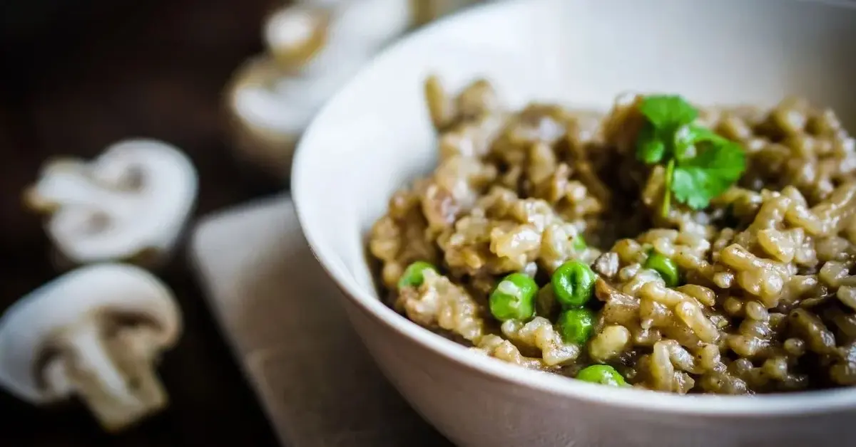 Risotto z pieczarkami i parmezanem