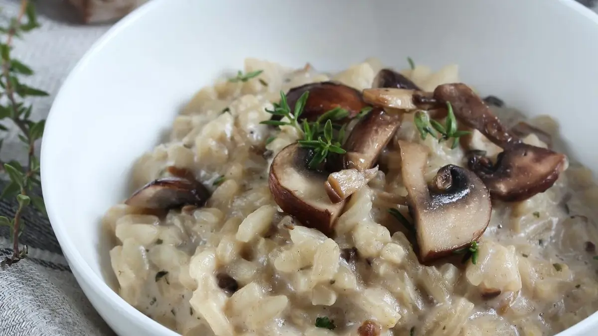 Risotto z pieczarkami i parmezanem