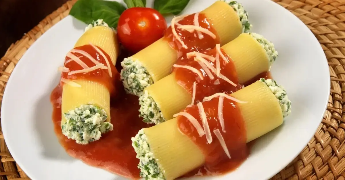 cannelloni ze szpinakiem