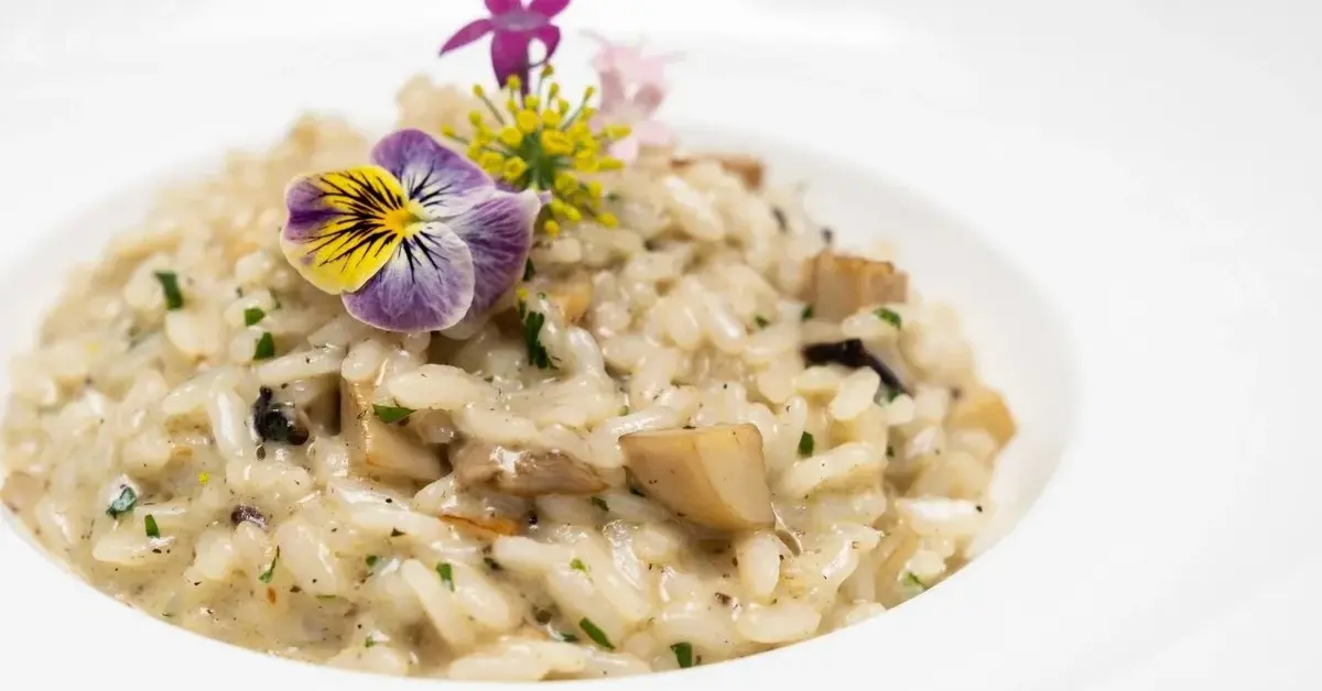 risotto z kwiatami